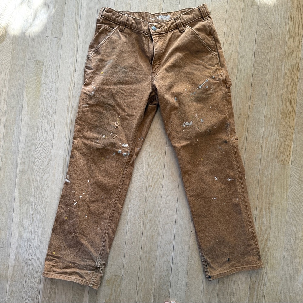 Carhartt Men's Relaxed Jeans, broken in and beat up!